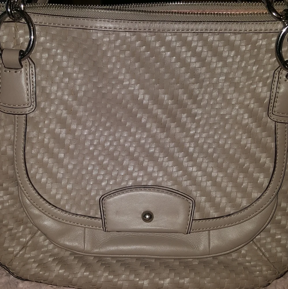 Coach woven leather